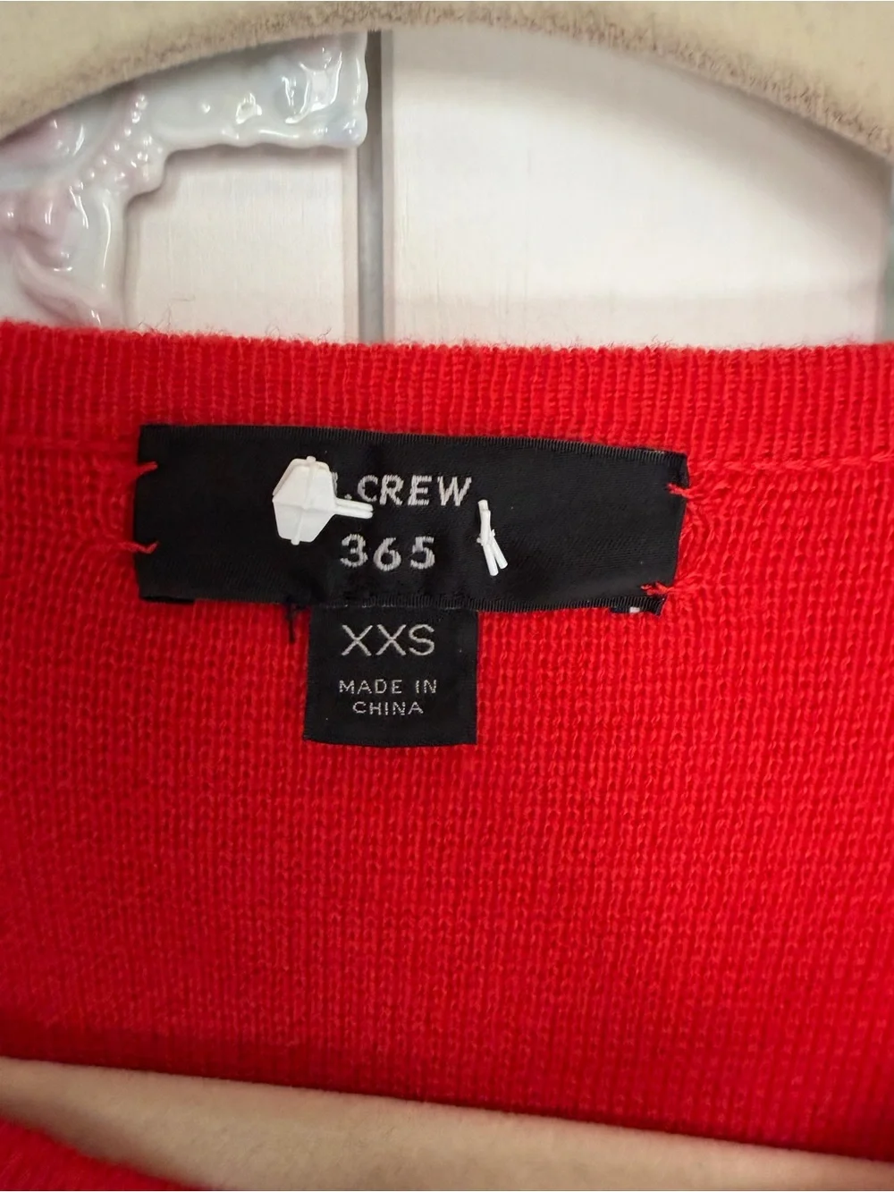 J. Crew Red Open-Front Long Cardigan